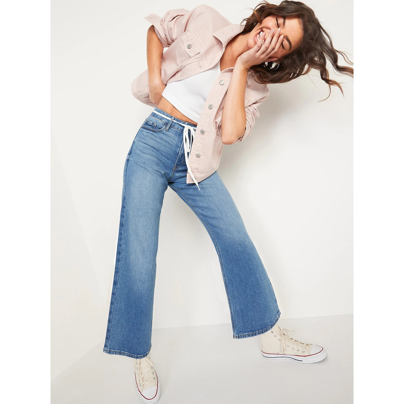 ON High Rise Slim Wide Leg Jeans | Montivo Pakistan