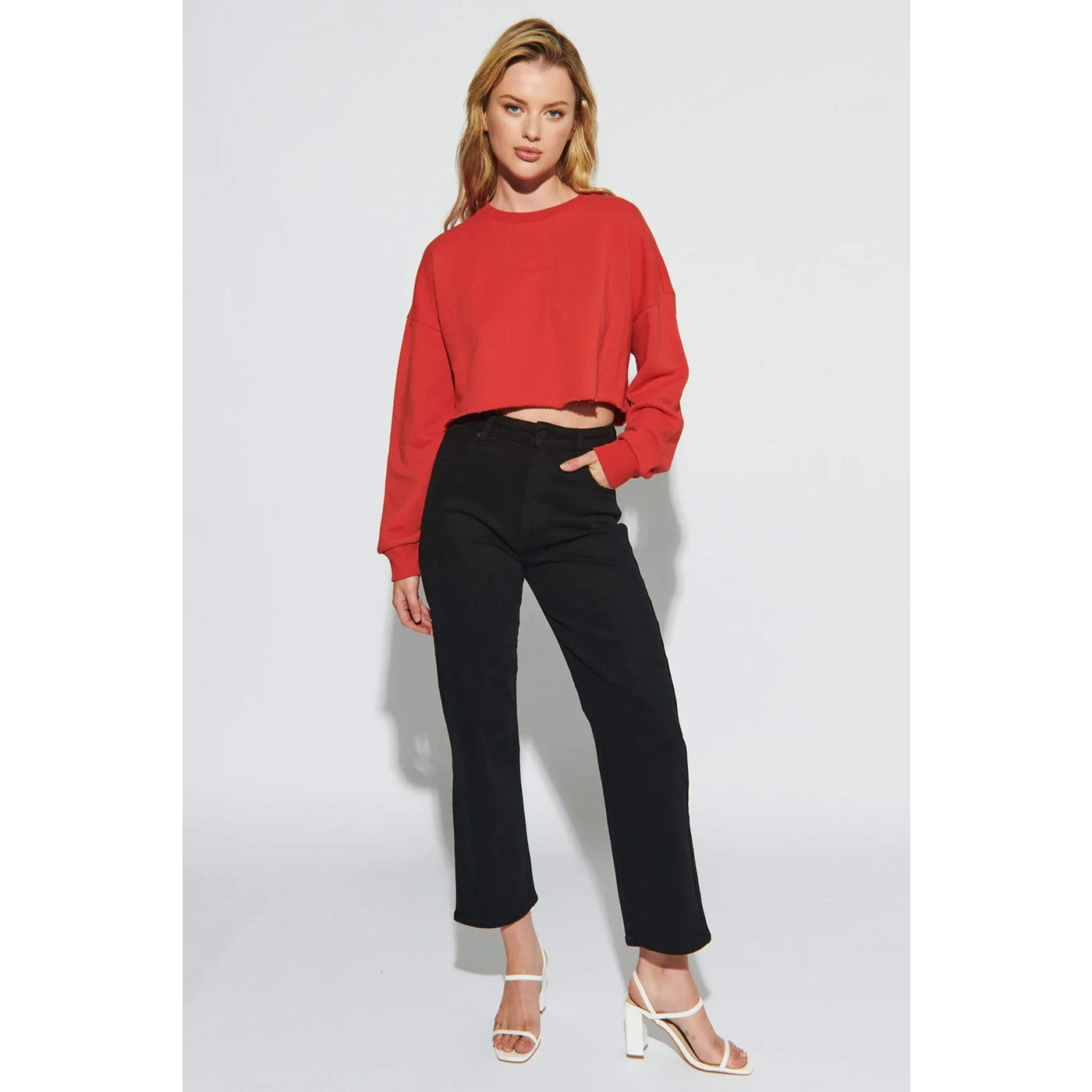 &Abrand Black Straight High Jeans | Montivo Pakistan