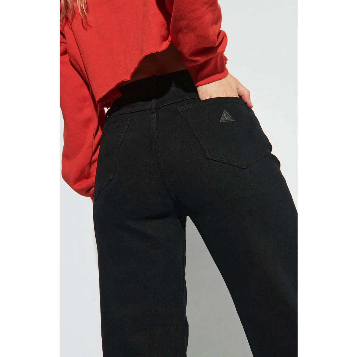 &Abrand Black Straight High Jeans | Montivo Pakistan