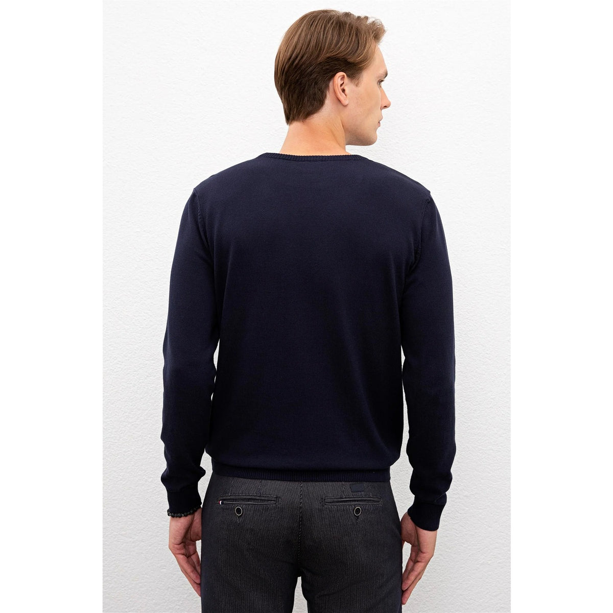 USP Navy Blue Crew Neck Sweater