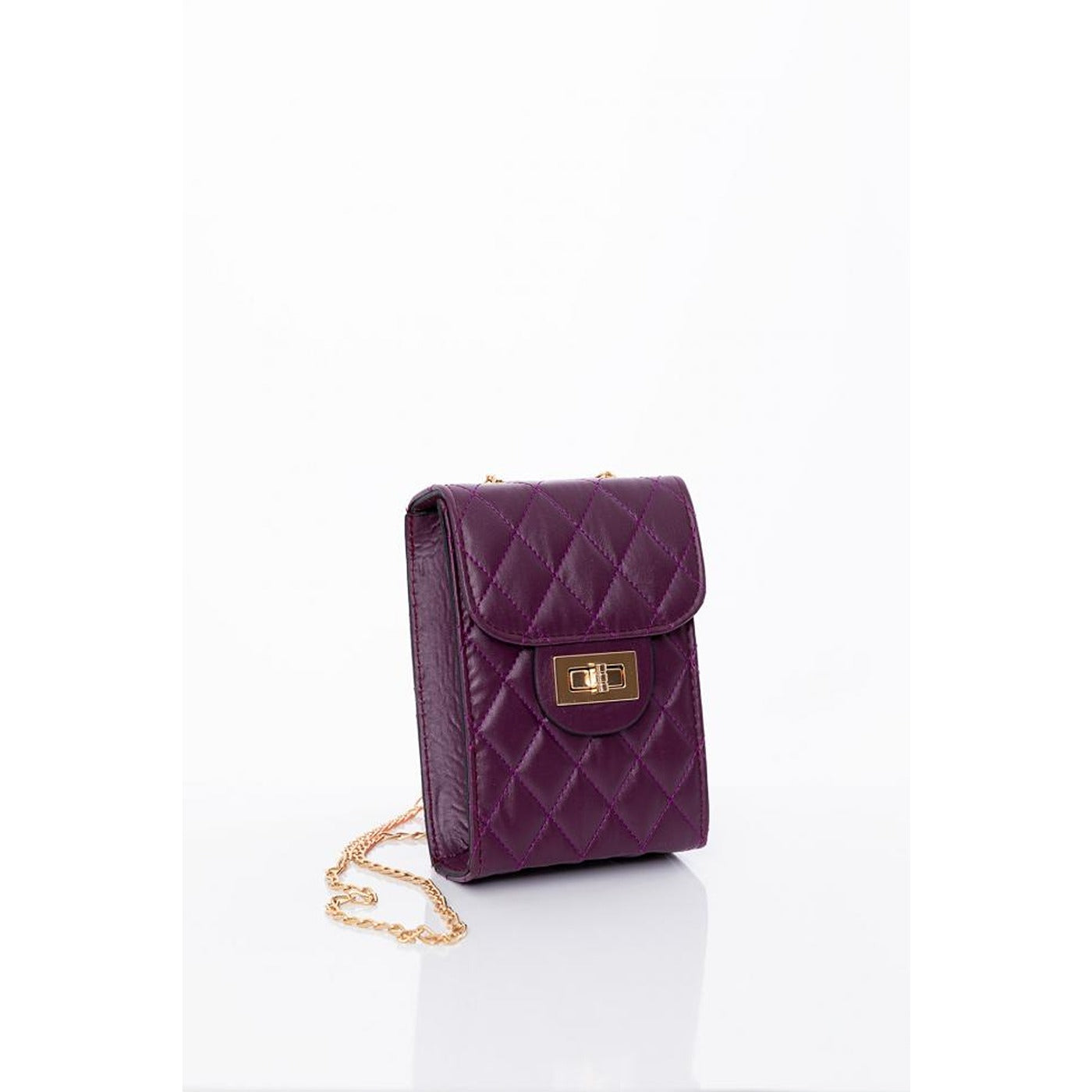 Purple Chain Strap Quilted Bag | Montivo Pakistan