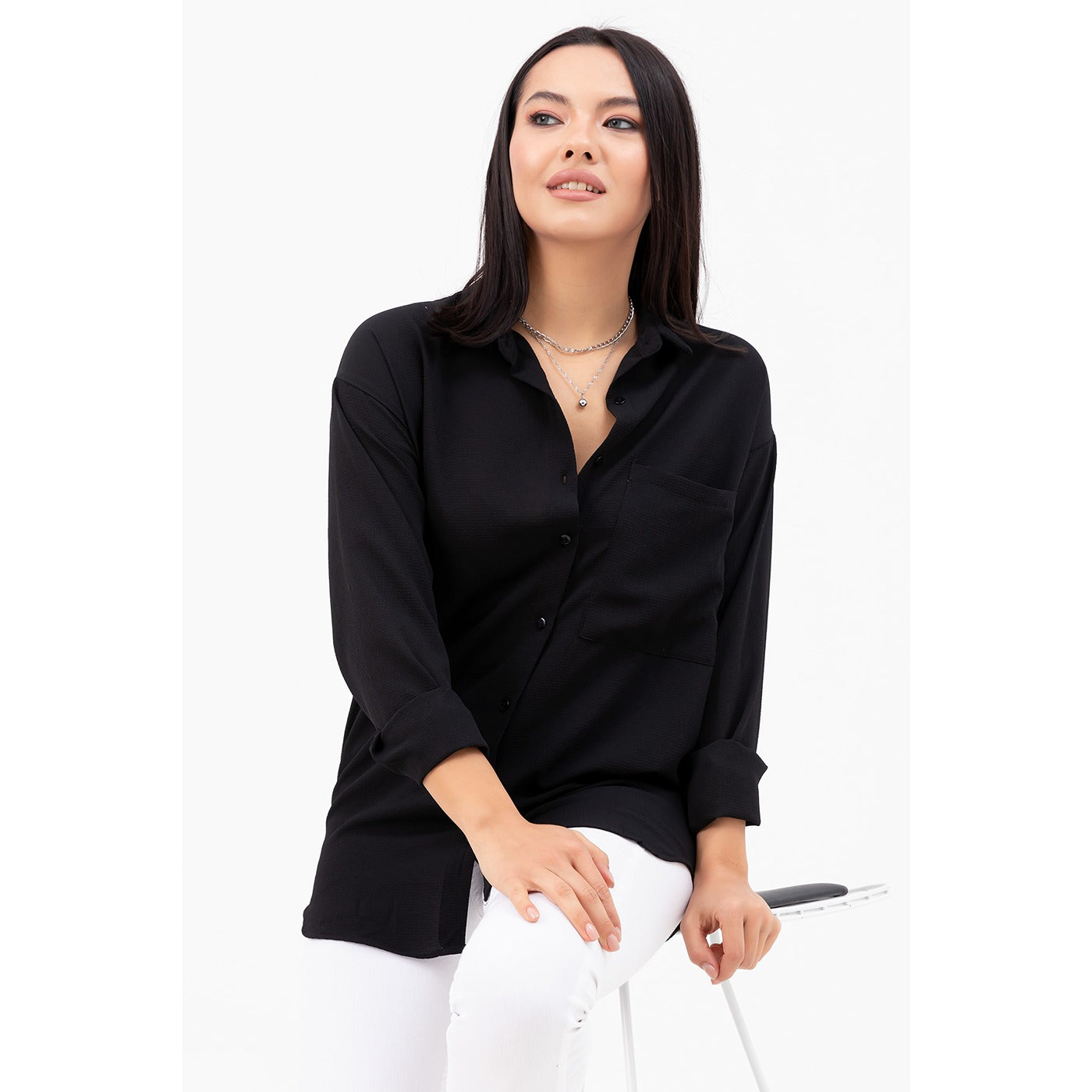 Black Oversized Shirt | Montivo Pakistan