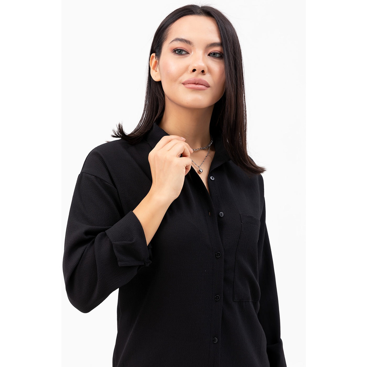 Black Oversized Shirt | Montivo Pakistan