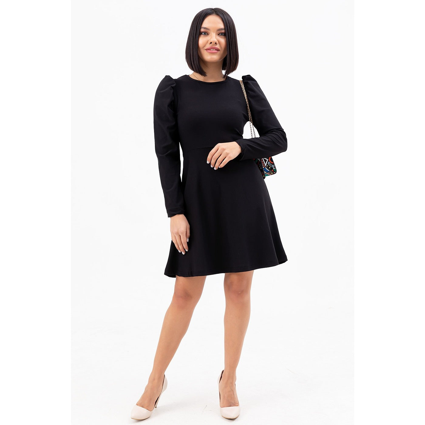 sachin and babi light blue dress Black balloon dress from hm