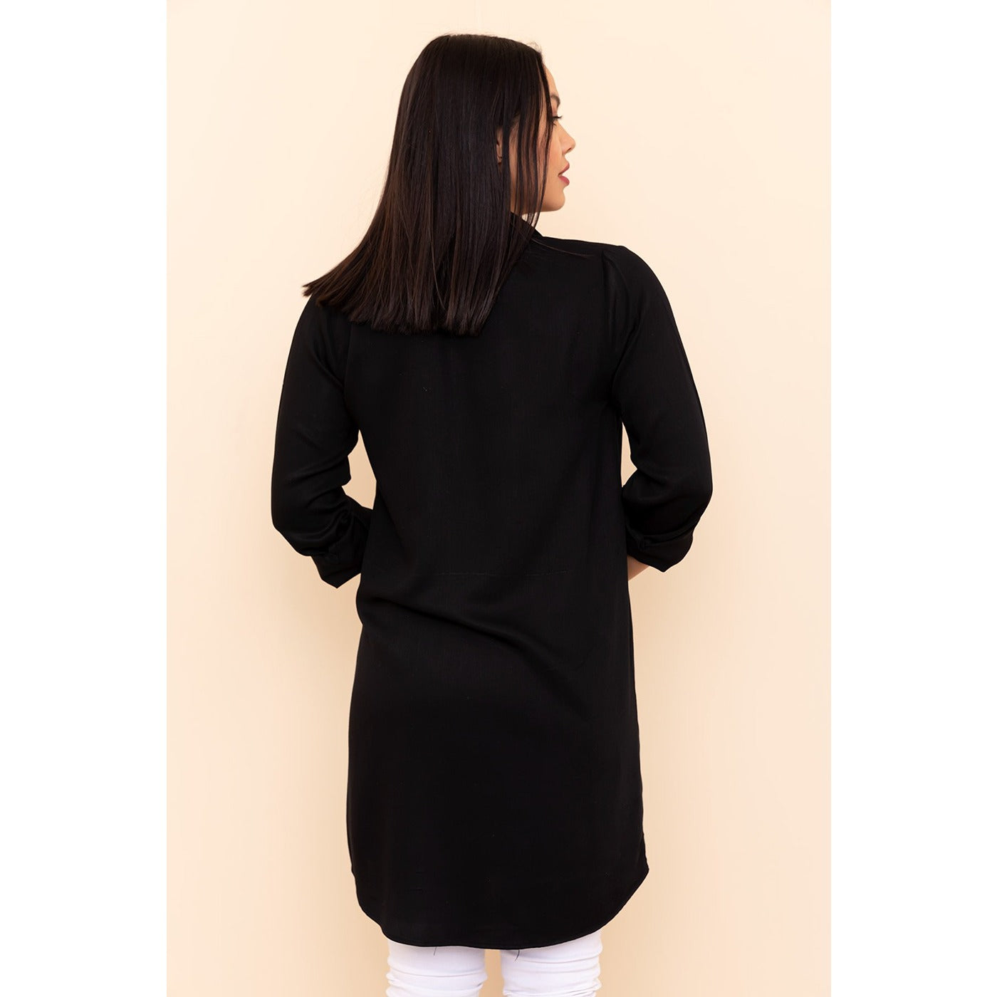 Black Long Shirt Tunic | Montivo Pakistan
