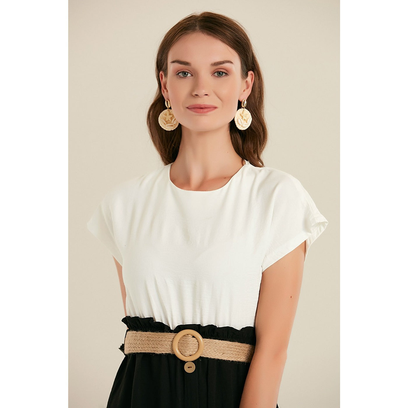 Black Belted Midi Dress | Montivo Pakistan