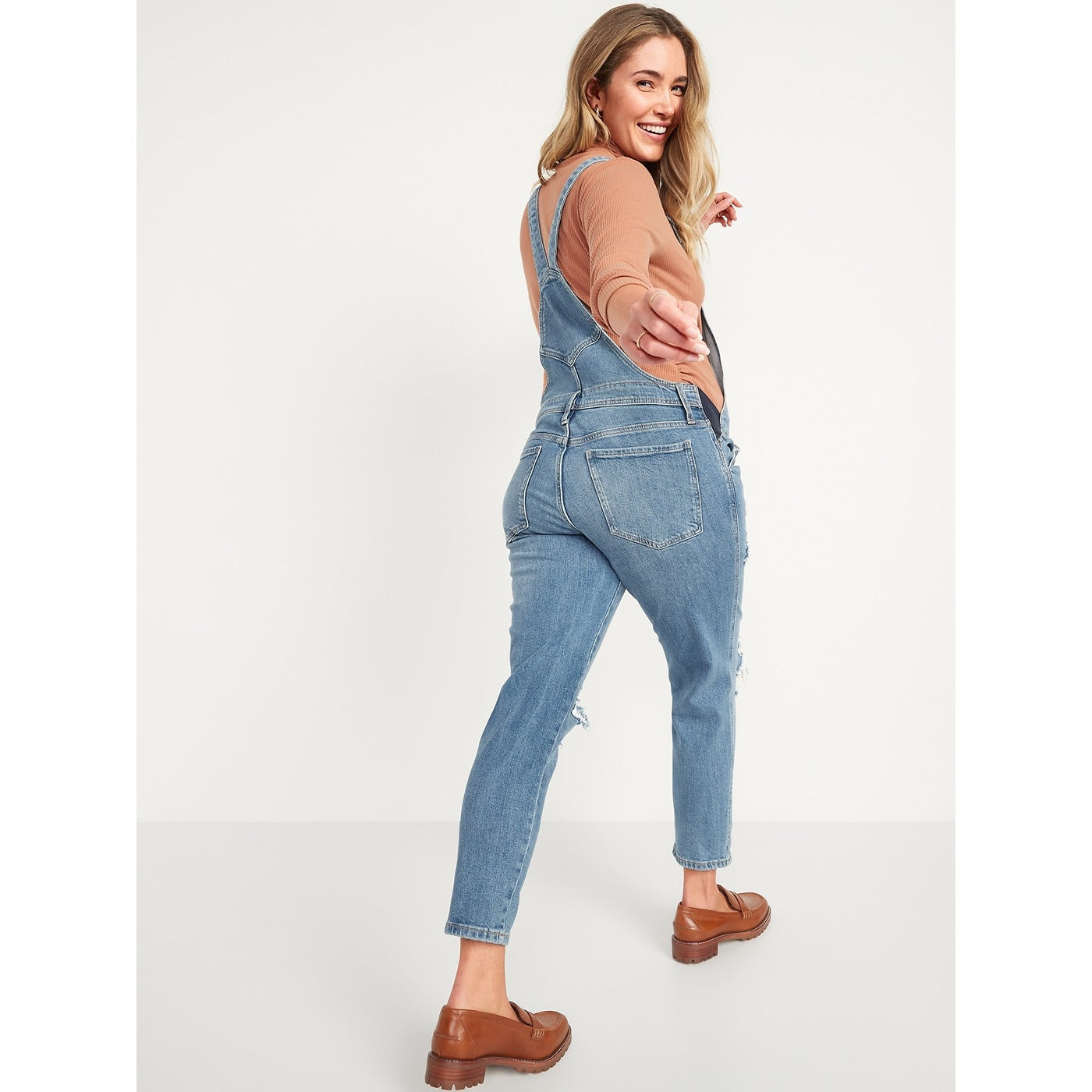 ON Straight Ripped Jean Overalls | Montivo Pakistan