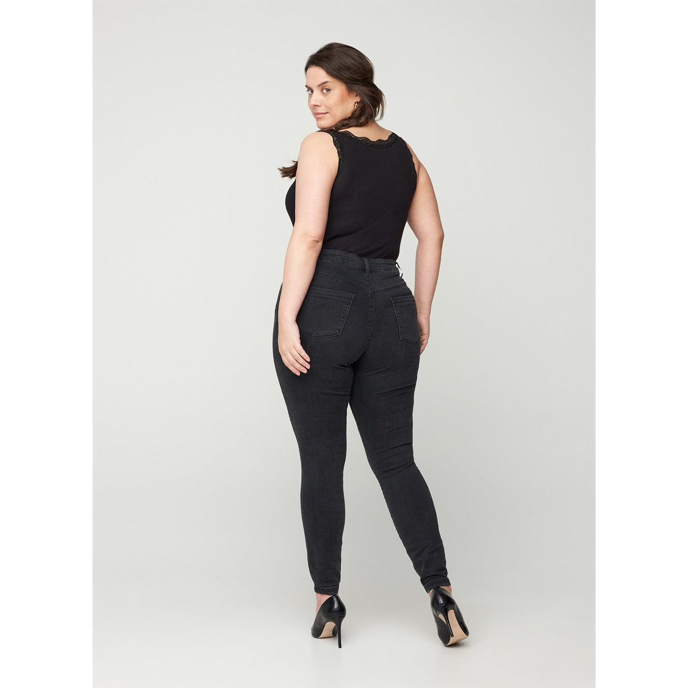 Zizzi Long Charcoal Jeggings | Montivo Pakistan