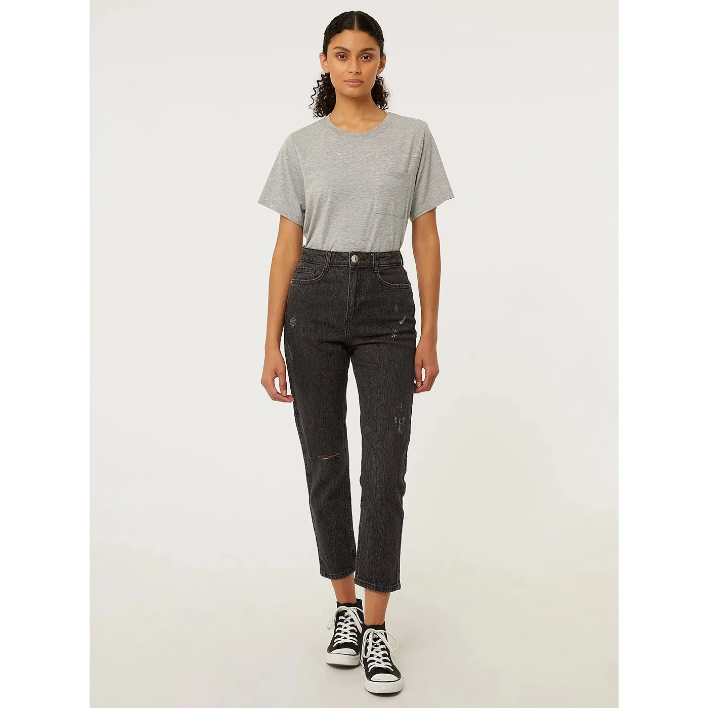 GRGE Black High Rise Jeans | Montivo Pakistan