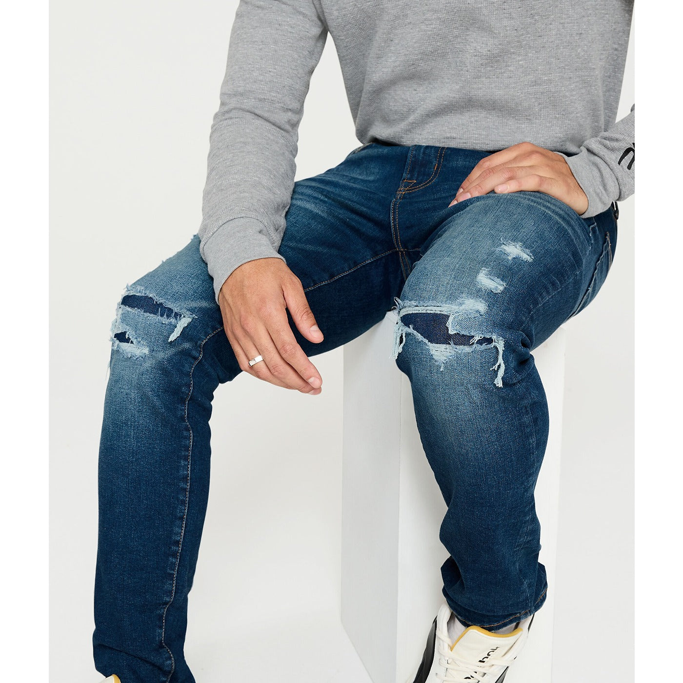 AERO Mid Blue Super Skinny Soft Jean | Montivo Pakistan
