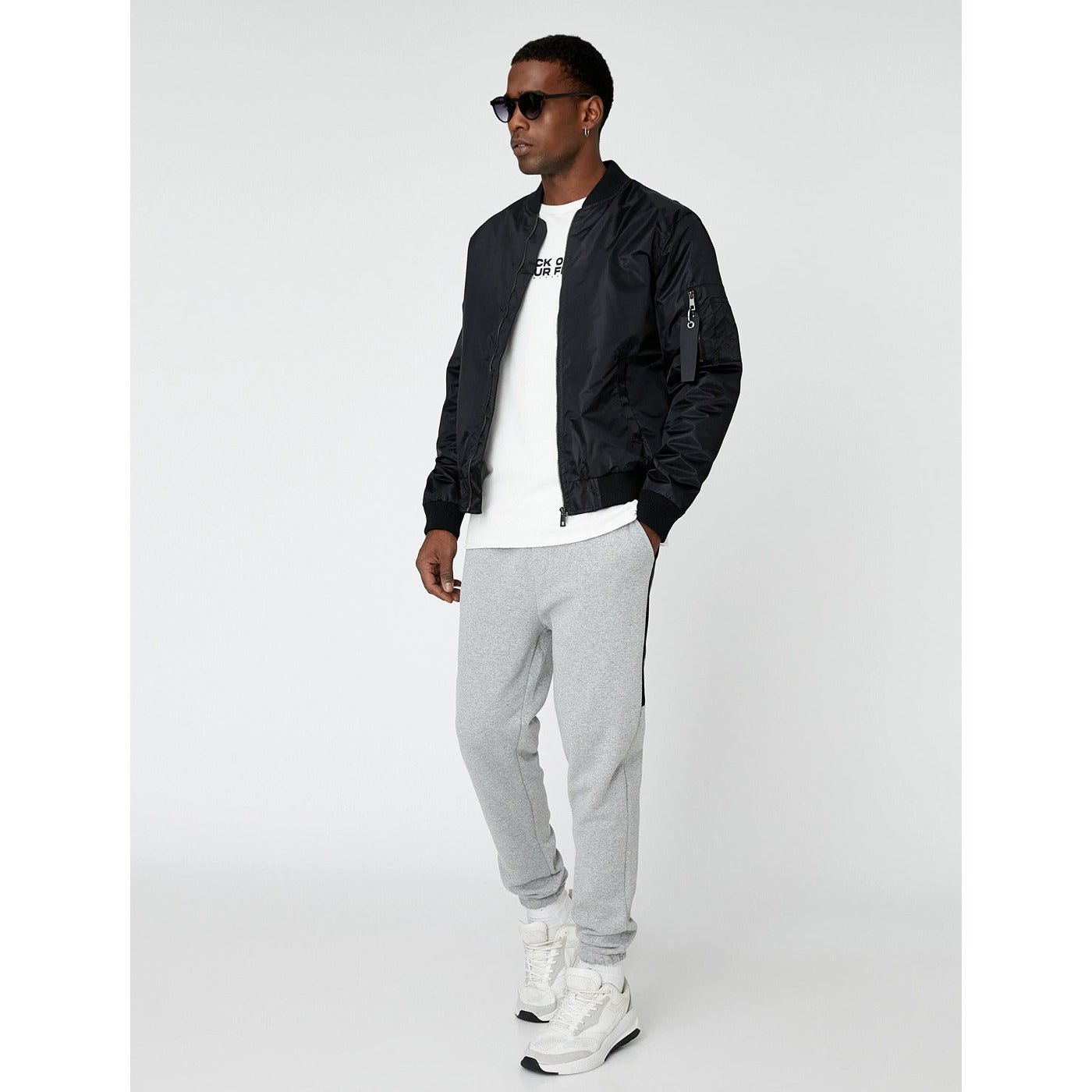 Grey Joggers with Side Panel | Montivo Pakistan