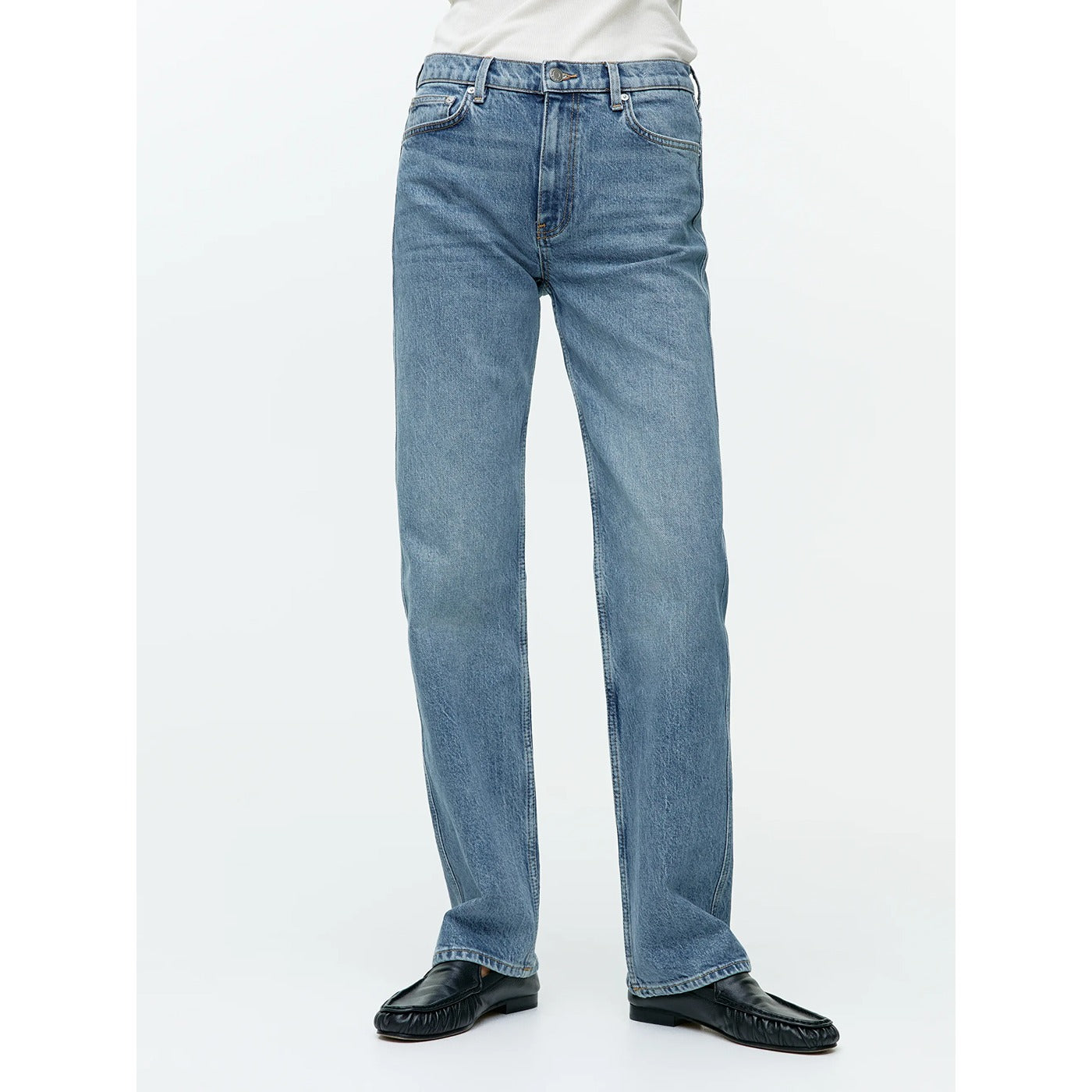 Arket Straight Leg Mid Blue Jeans | Montivo Pakistan