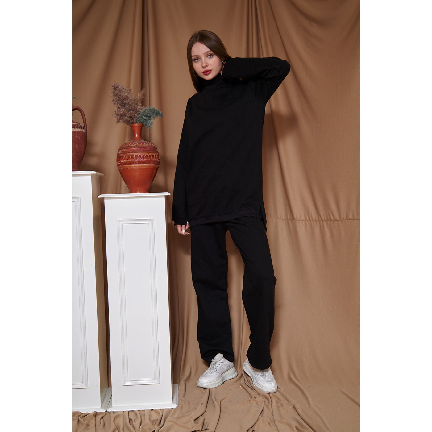 Black Oversized Co-Ord Set | Montivo Pakistan