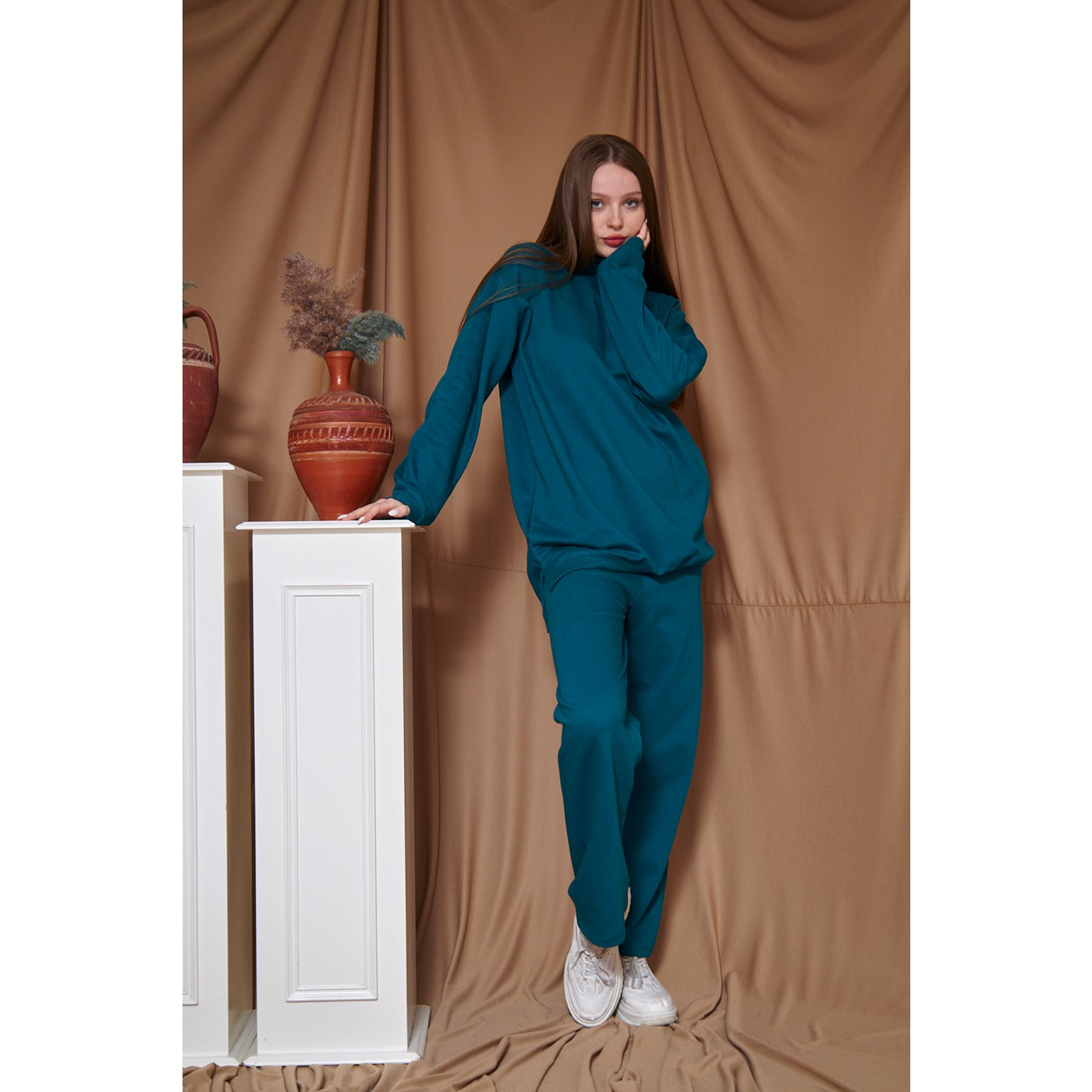 Teal Blue Oversized Co-Ord Set | Montivo Pakistan