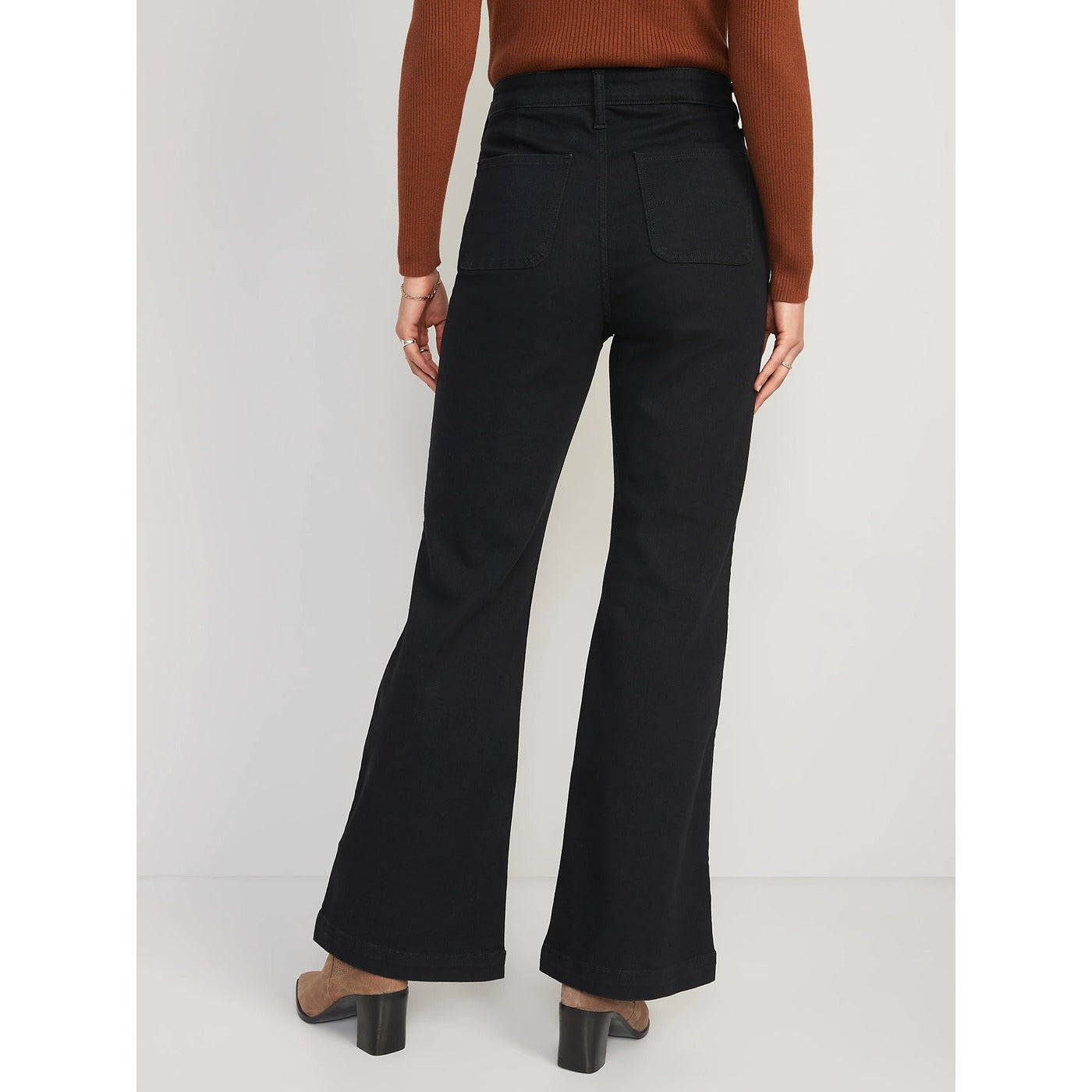 ON Black High Waisted Boot Cut Jeans | Montivo Pakistan