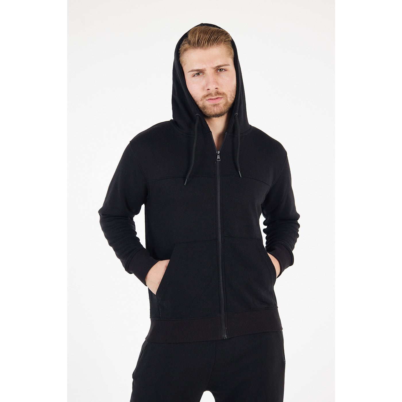 Black Zipper Tracksuit | Montivo Pakistan