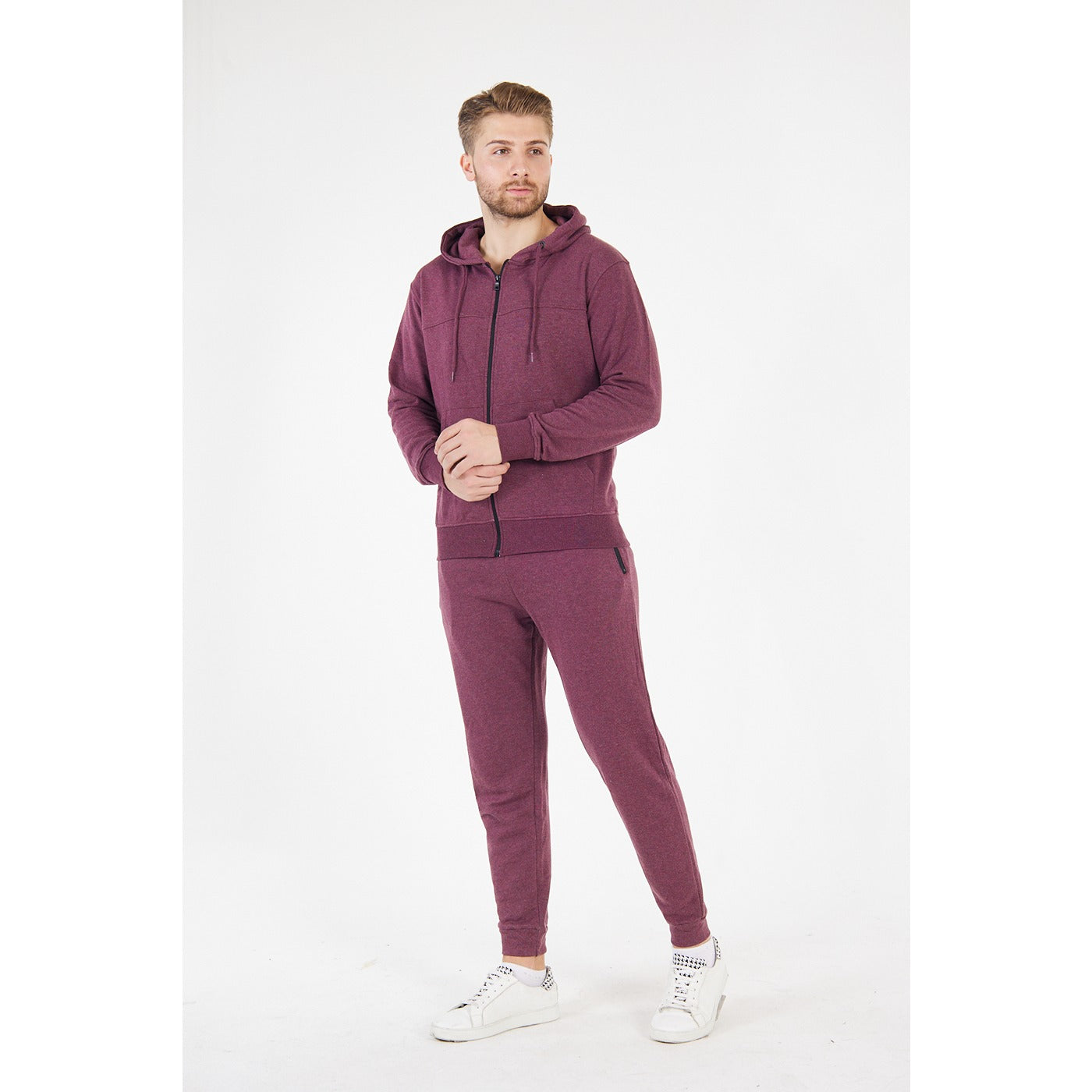 Burgundy Zipper Tracksuit | Montivo Pakistan