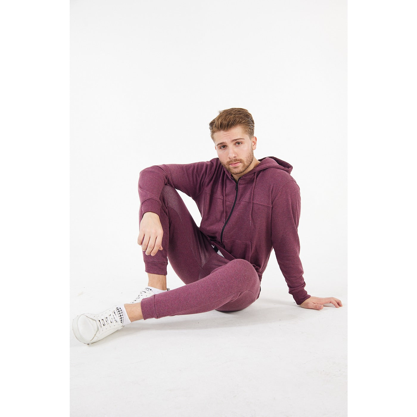 Burgundy Zipper Tracksuit | Montivo Pakistan