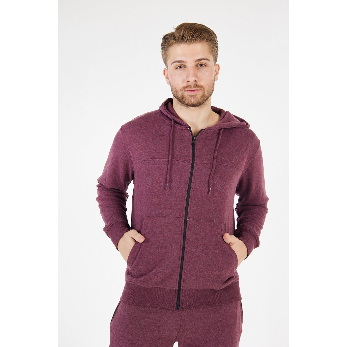 Burgundy Zipper Tracksuit | Montivo Pakistan
