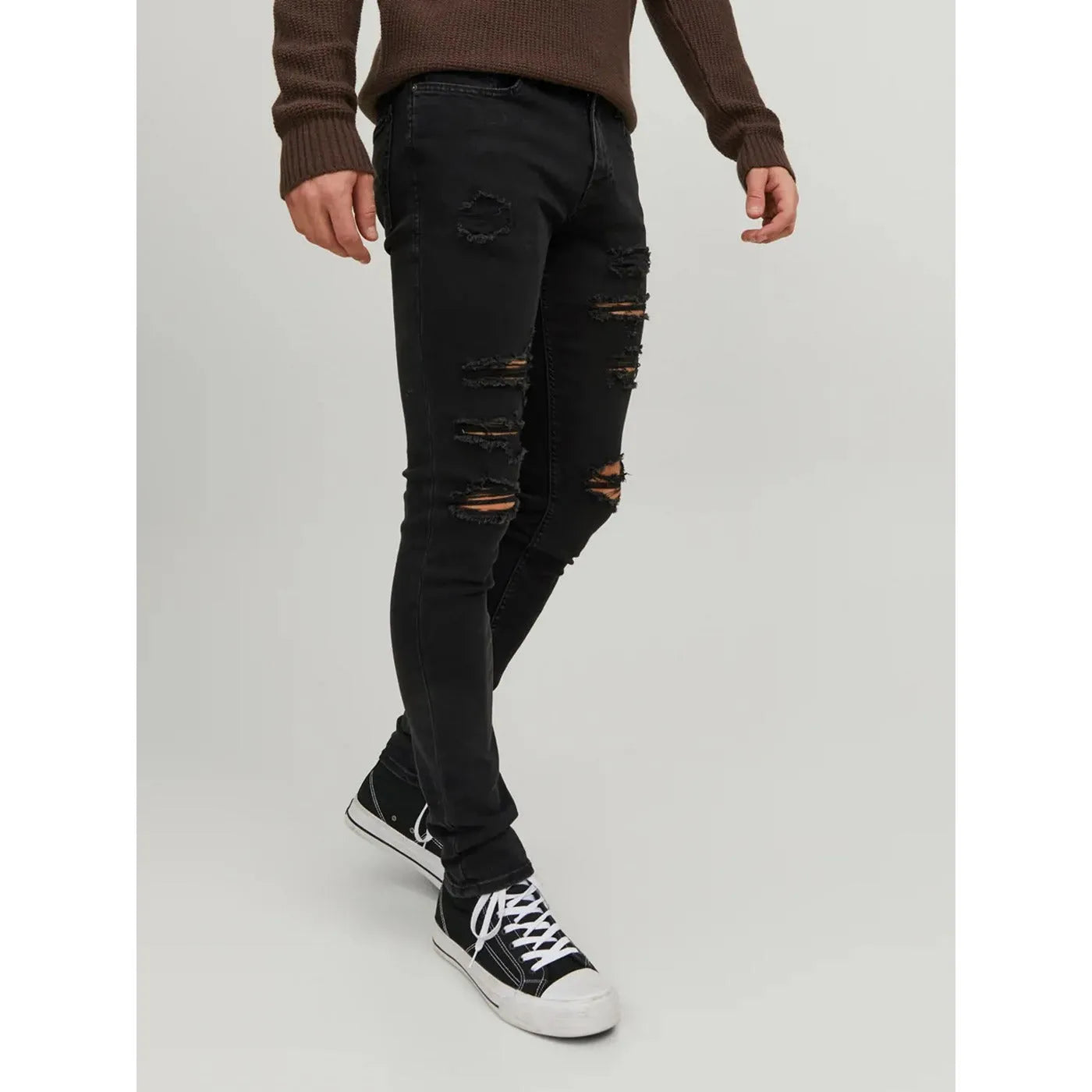 JJ Skinny Black Ripped Jeans | Montivo Pakistan