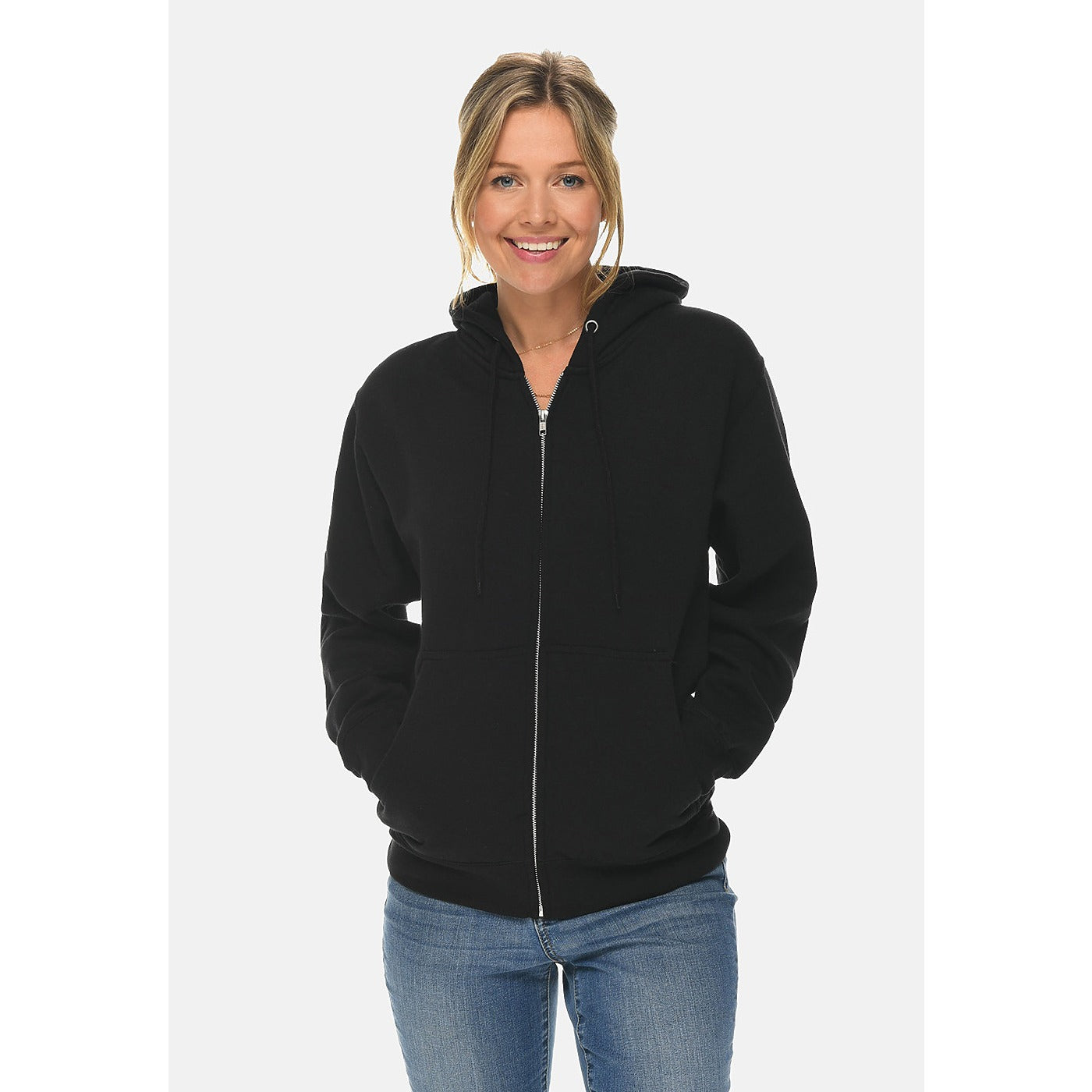 Unisex Black Zip Up hoodie | Montivo Pakistan