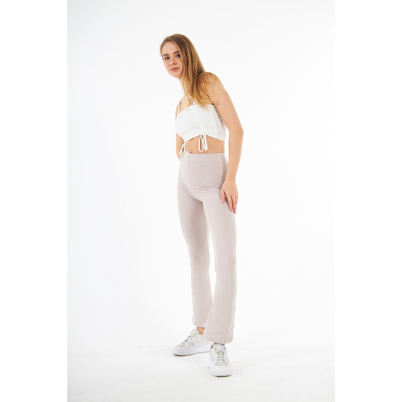 Nude Boot-Cut Leggings | Montivo Pakistan