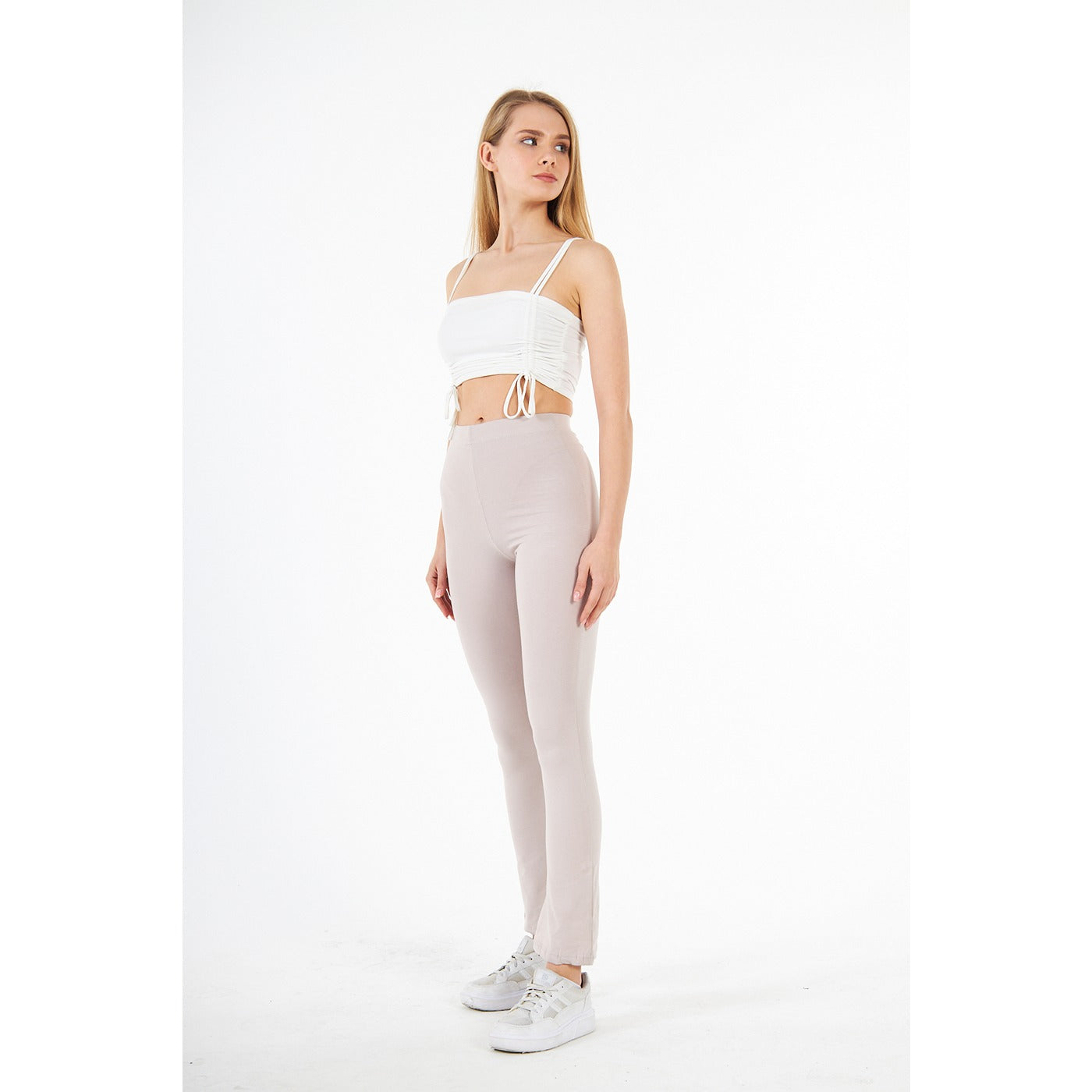 Nude Boot-Cut Leggings | Montivo Pakistan