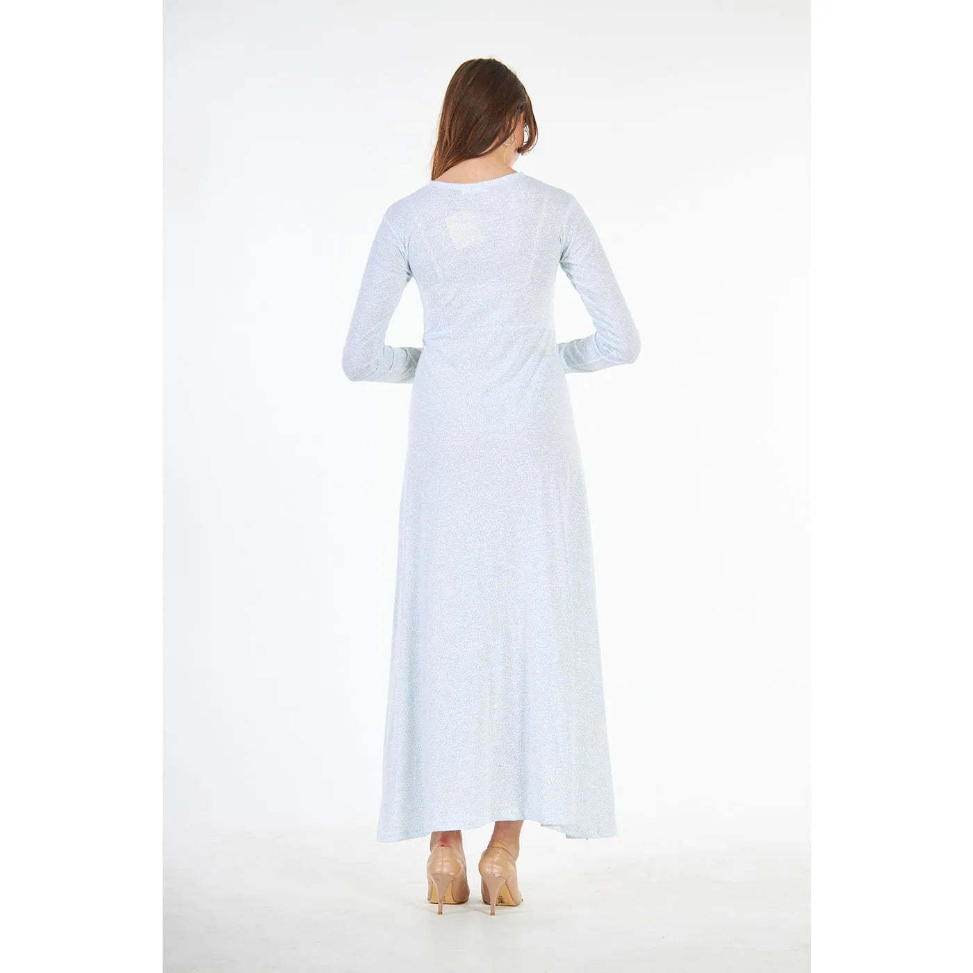 Paw Printed Double Breasted Long Dress | Montivo Pakistan