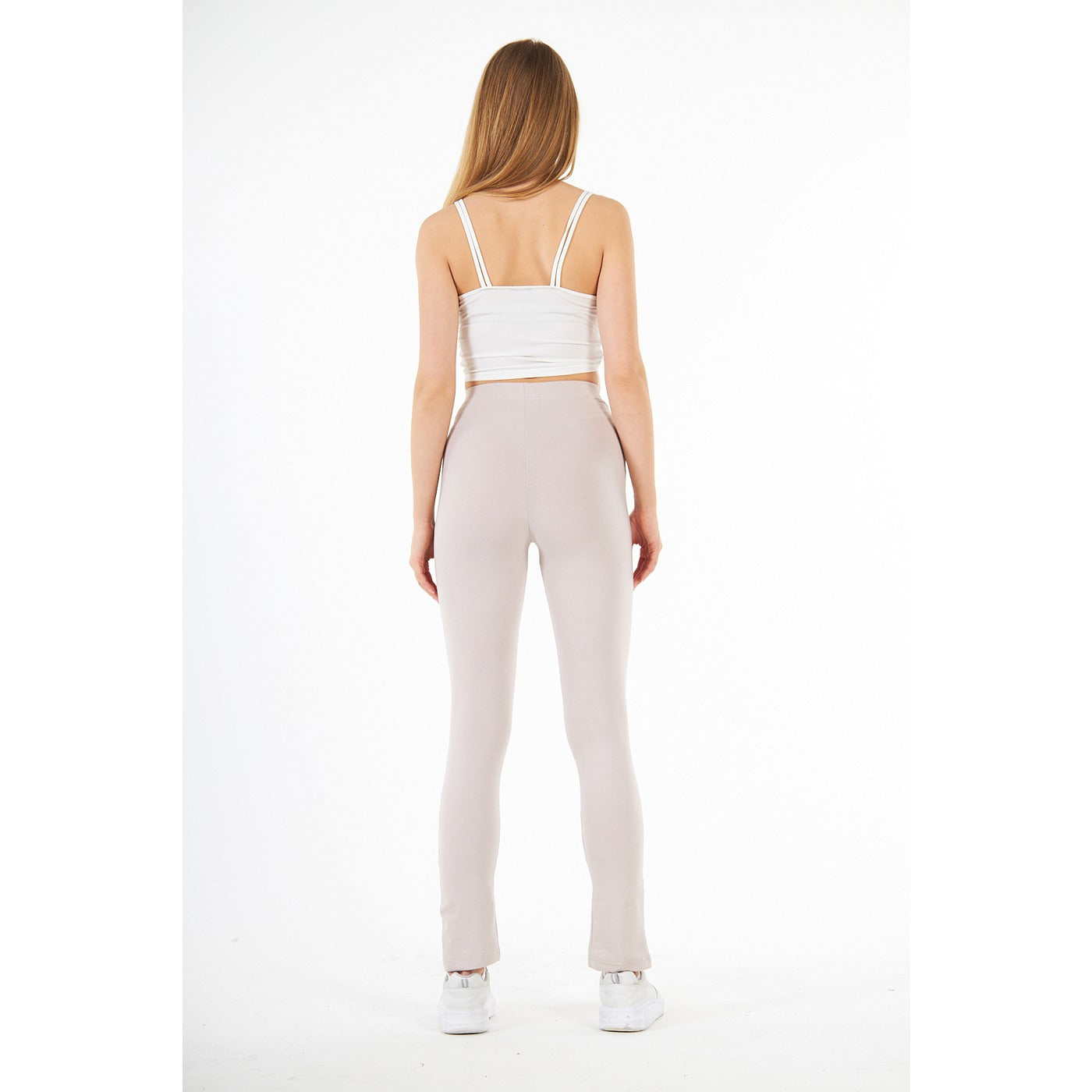 Nude Split Hem Leggings | Montivo Pakistan