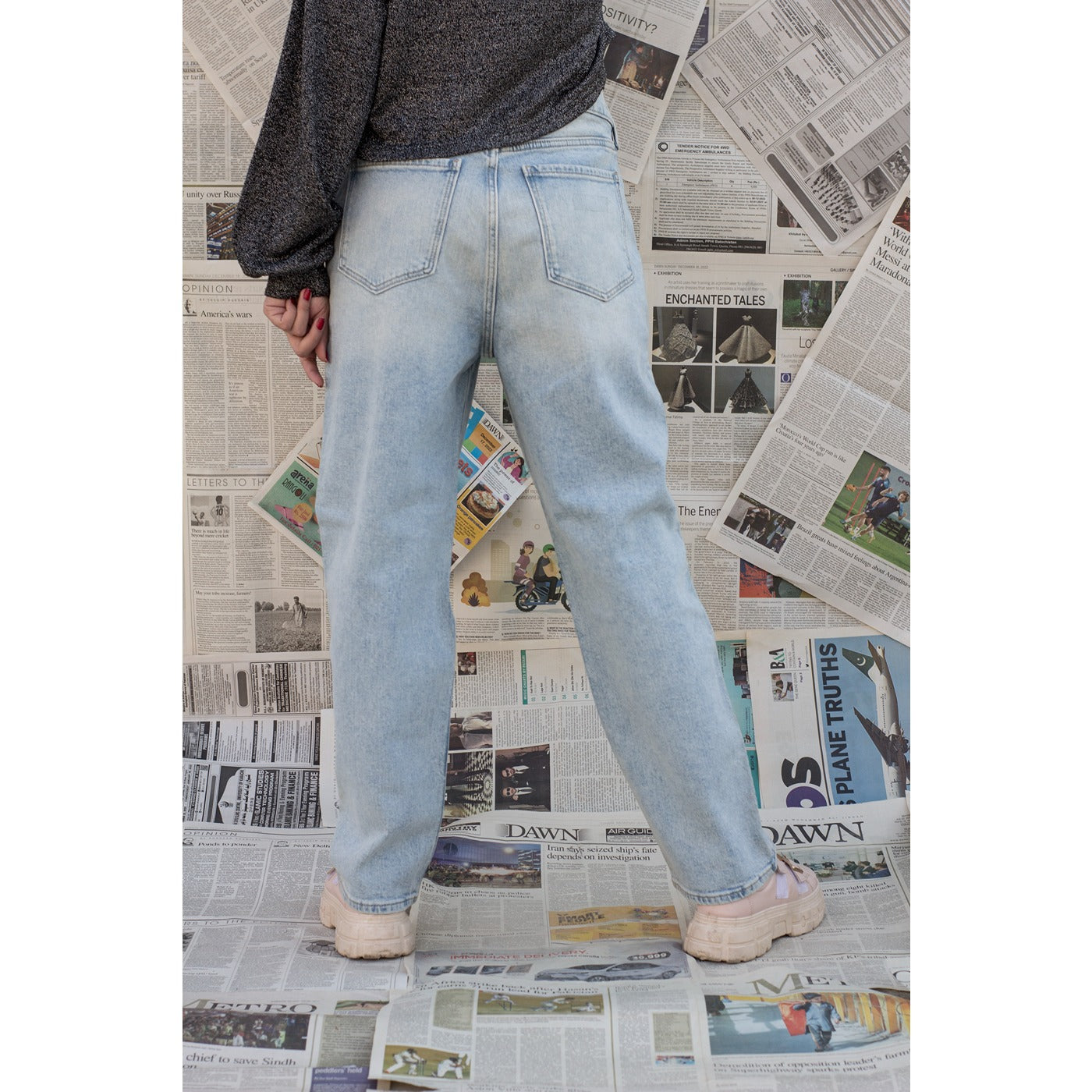 ON Ripped Straight Jeans | Montivo Pakistan