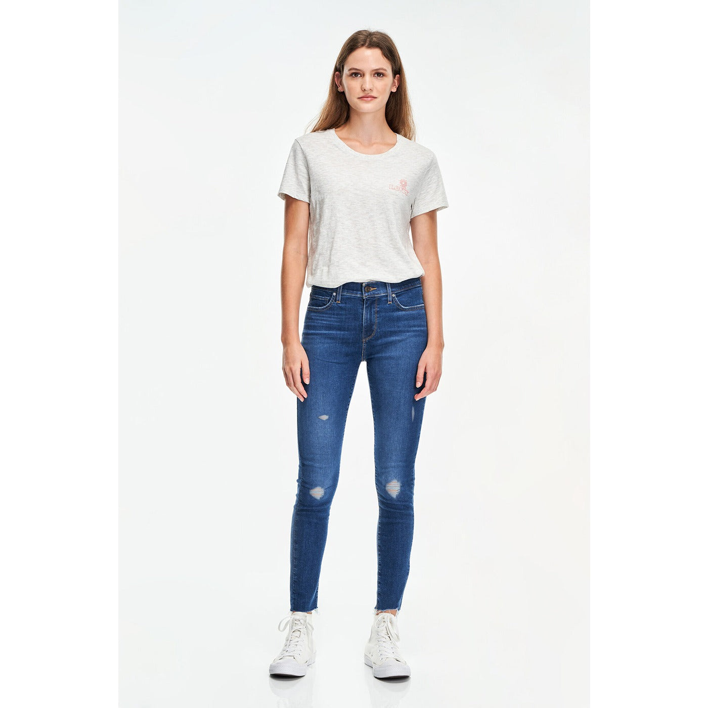 SPNGFLD Ripped Skinny Blue Jeans | Montivo Pakistan