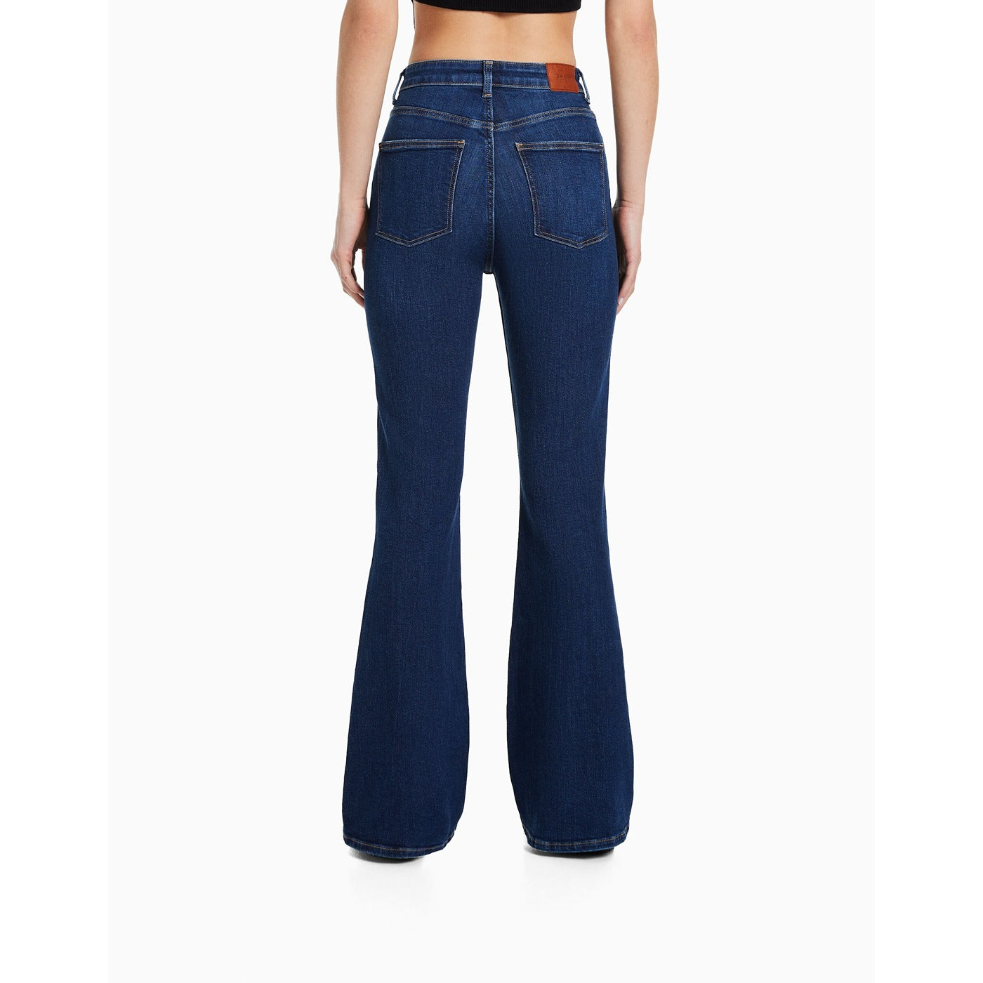 BSK High Rise Flare Blue Jeans | Montivo Pakistan