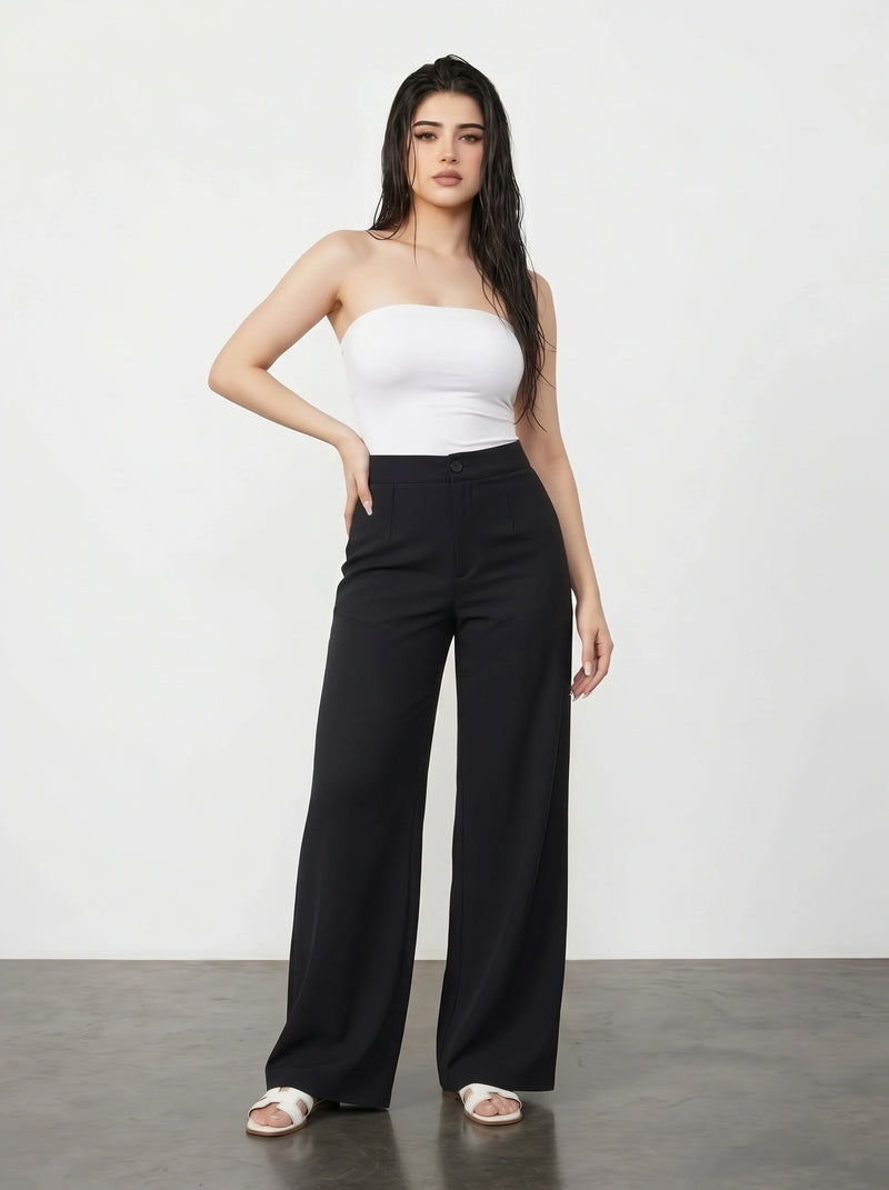 Black Wide Leg Pants | Montivo Pakistan