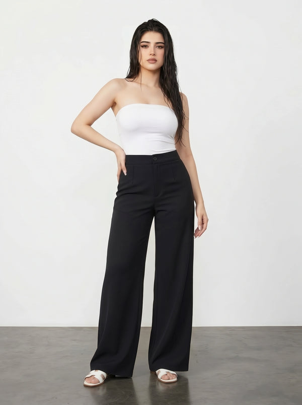 Black Wide Leg Pants | Montivo Pakistan