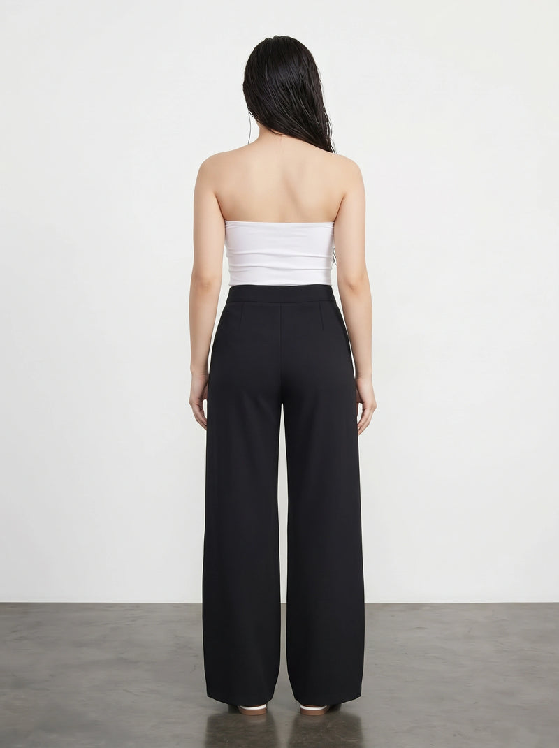 Black Wide Leg Pants | Montivo Pakistan