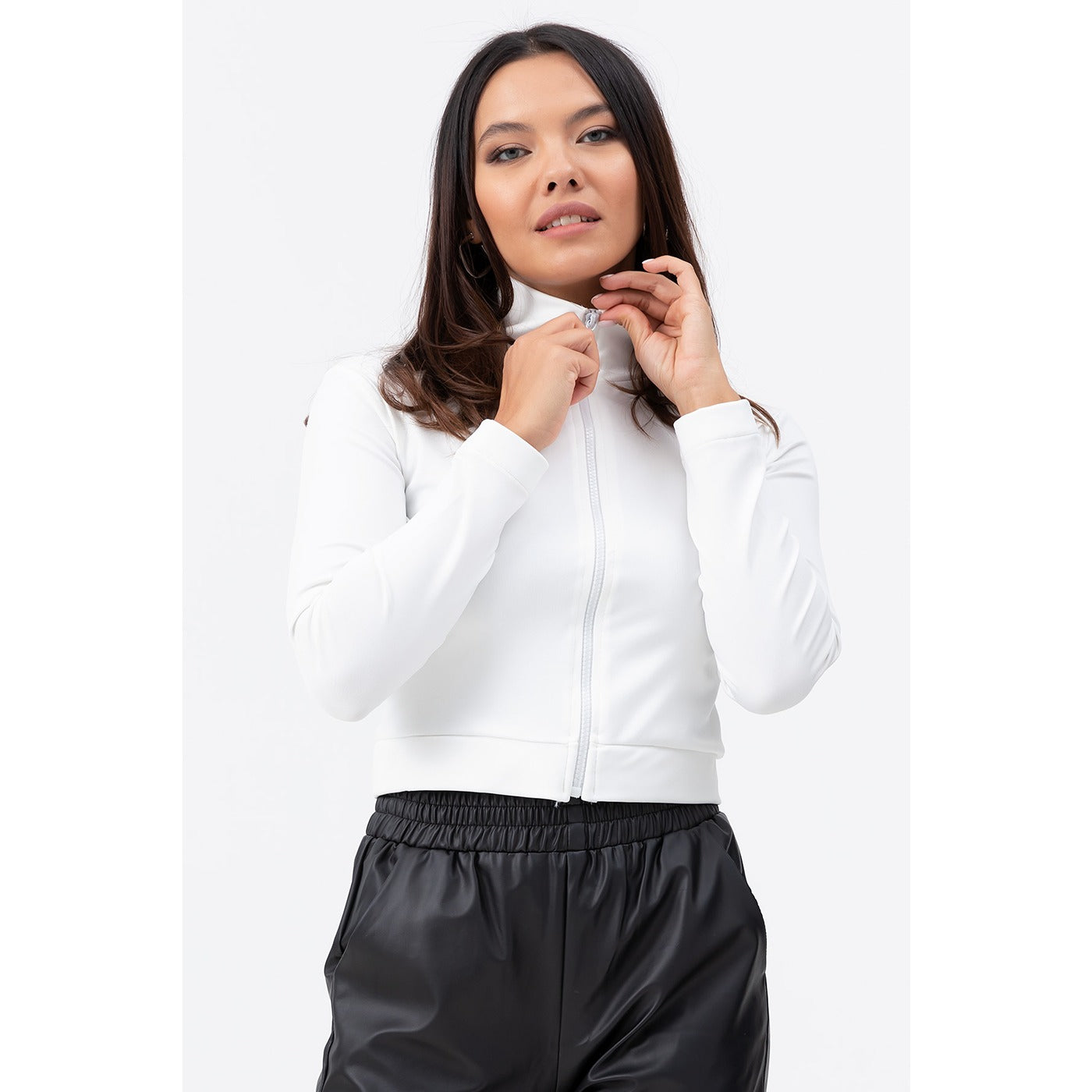 White Zipper Jacket | Montivo Pakistan