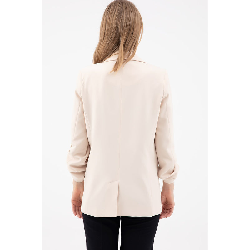 Oversized Beige Blazer Jacket | Montivo Pakistan