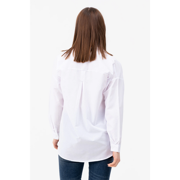 White Oversized Pocket Shirt | Montivo Pakistan