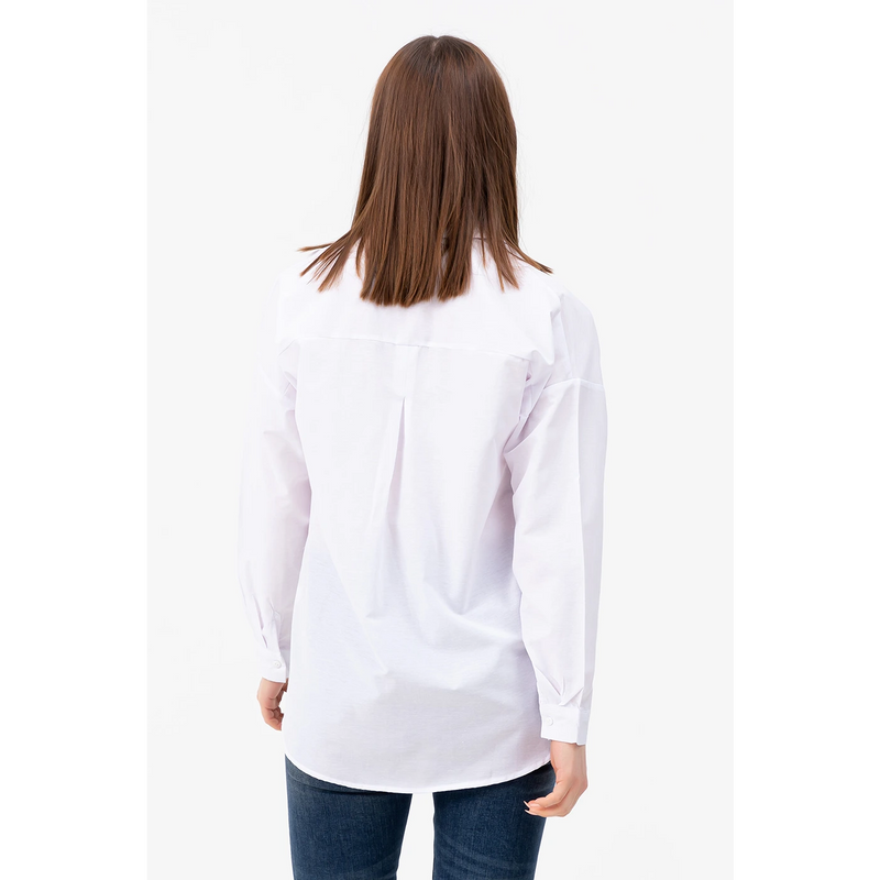 White Oversized Pocket Shirt | Montivo Pakistan