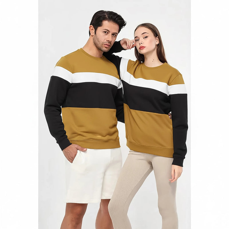 TX Colour Block Gold Sweatshirt | Montivo Pakistan