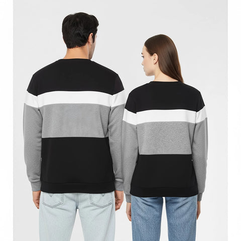 TX Colour Block Black Sweatshirt | Montivo Pakistan