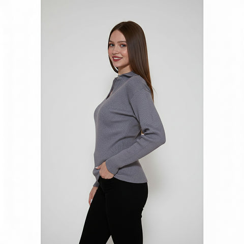 Anchor Ribbed Polo Sweatshirt | Montivo Pakistan