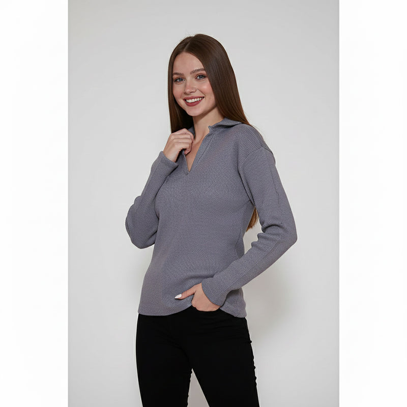 Anchor Ribbed Polo Sweatshirt | Montivo Pakistan