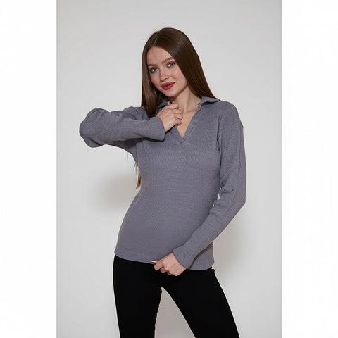 Anchor Ribbed Polo Sweatshirt | Montivo Pakistan