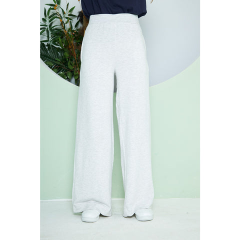 Grey Wide Leg Long Trousers | Montivo Pakistan