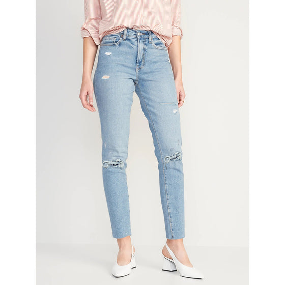 ON High Rise Boyfriend Ripped Jeans | Montivo Pakistan