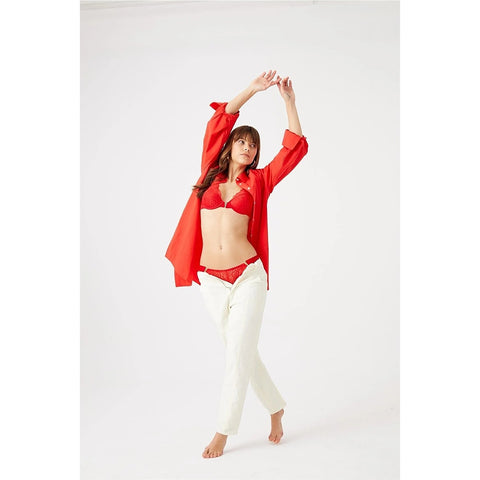 Bright Red Lace Soft Lingerie Set | Montivo Pakistan