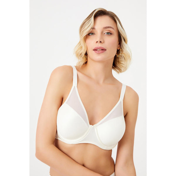 Cream Tulle Top Lingerie Set | Montivo Pakistan