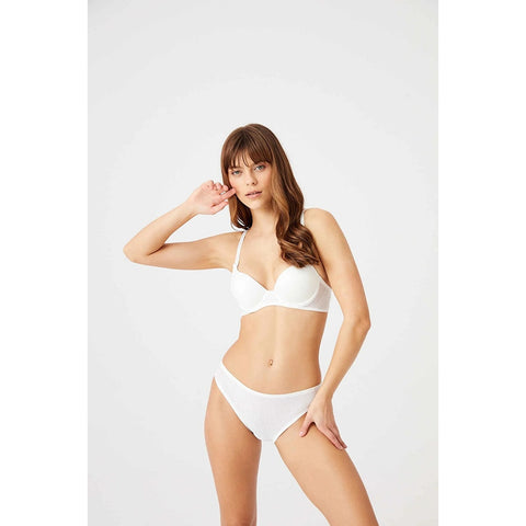 Cream Patterned Lingerie Set | Montivo Pakistan