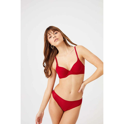 Red Patterned Lingerie Set | Montivo Pakistan